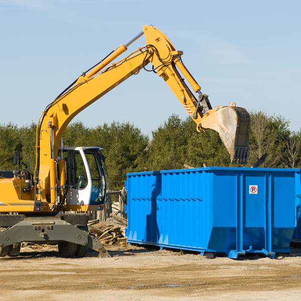 are there any restrictions on where a residential dumpster can be placed in Wingate